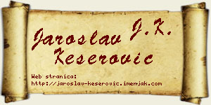 Jaroslav Keserović vizit kartica